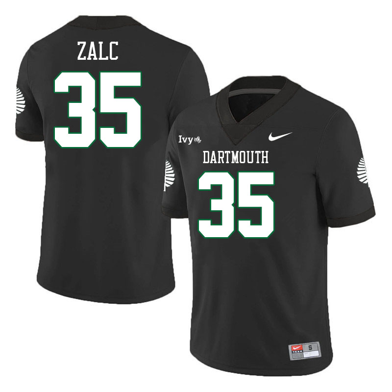 Dartmouth Big Green #35 Owen Zalc College Football Jerseys,Uniforms Stitched-Black
